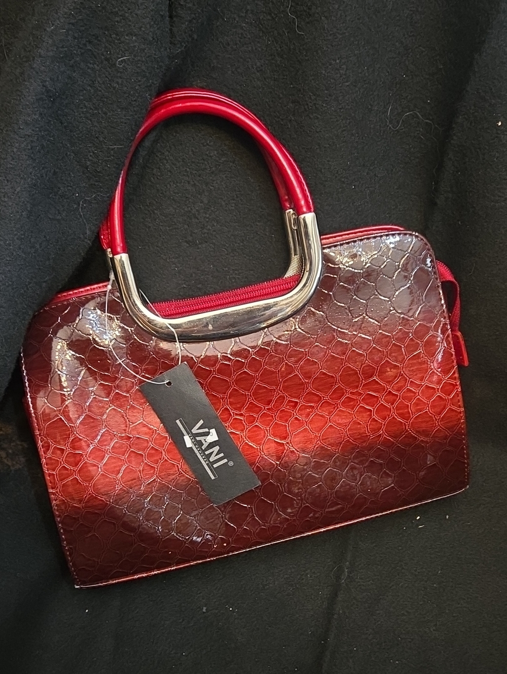 Red Patent Woman's Top-Handle Bag